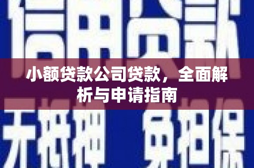 桂林小额贷款公司贷款，全面解析与申请指南