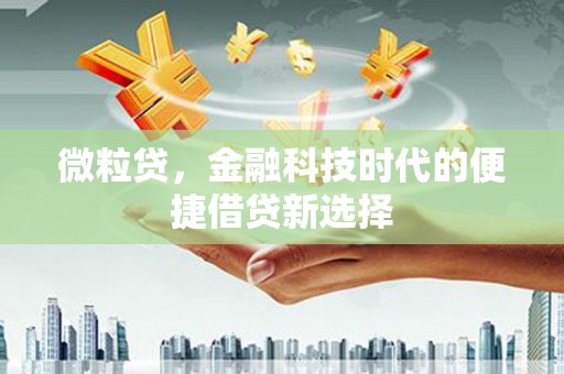 桂林微粒贷，金融科技时代的便捷借贷新选择